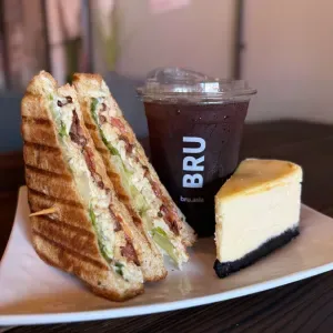 Combo: Chicken BLT, BRU Cheesecake & Iced Americano